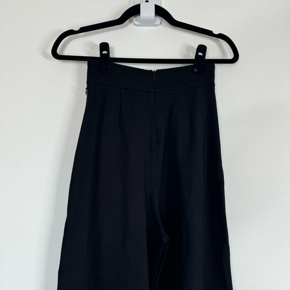 Tibi Pants Ponte Knit High Rise Wide Leg Cropped Culottes - Picture 7 of 11